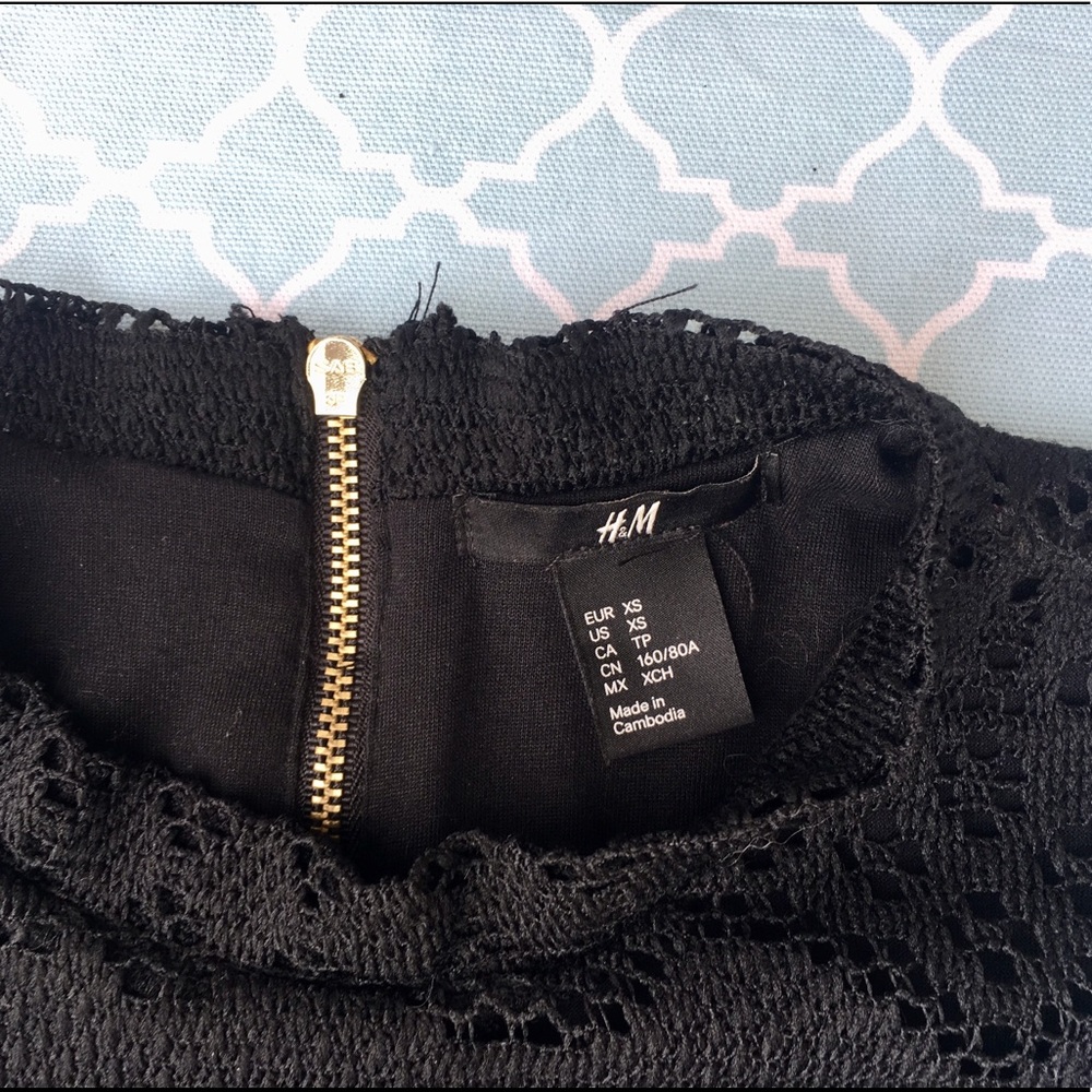 H&M Black Lace Mini Dress - Picture 5 of 8